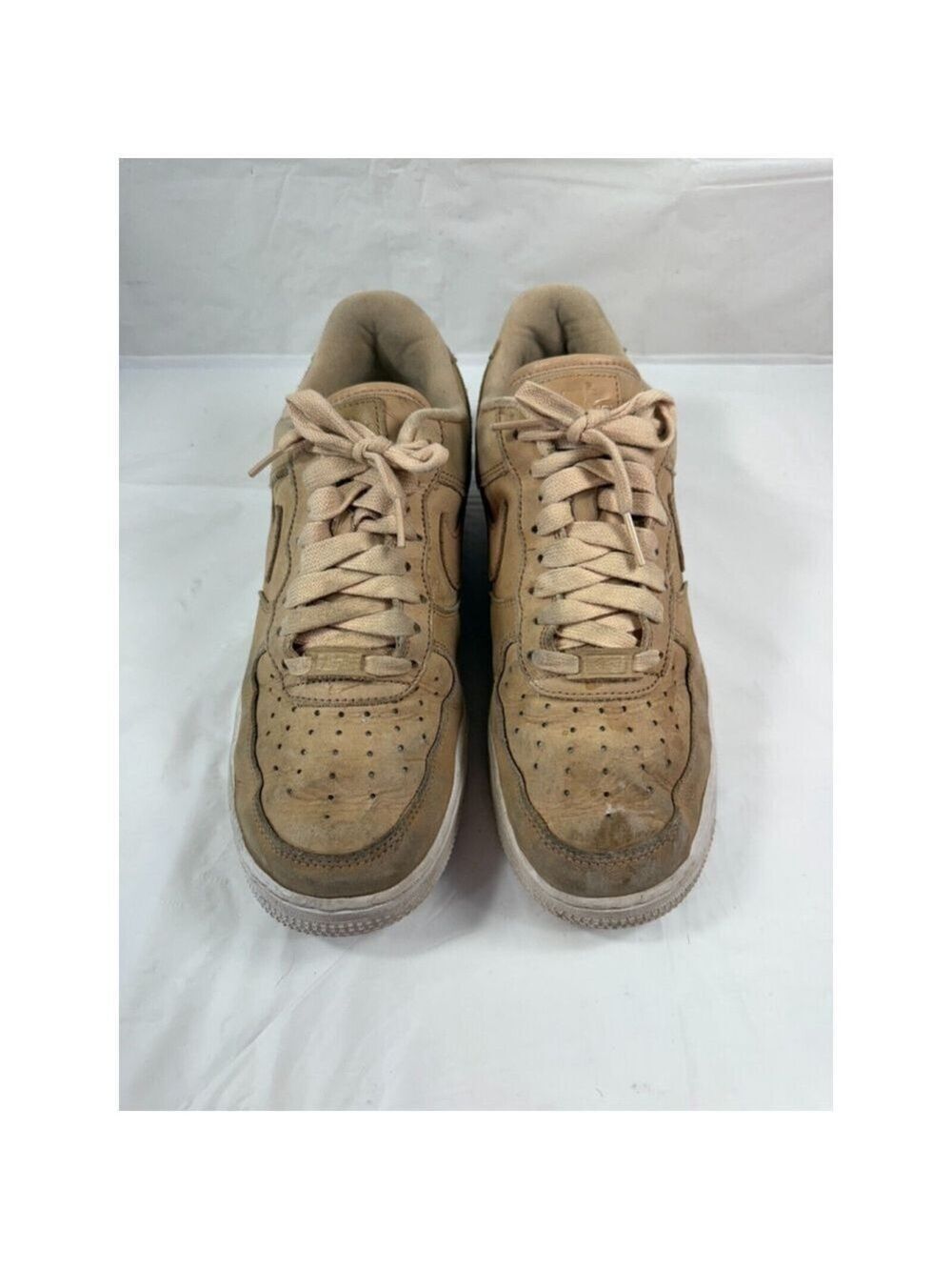 Nike Womens Air Force 1 Premium DR9503-201 Beige Causal Shoes Sneakers Size 9.5